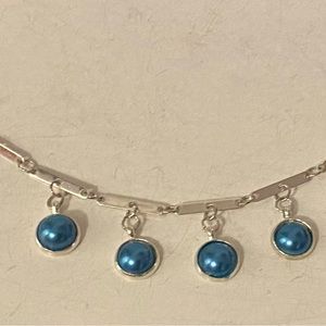 NEW handcrafted Teal charm bracelet
